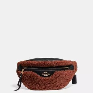 Coach Shearling Belt Bag
